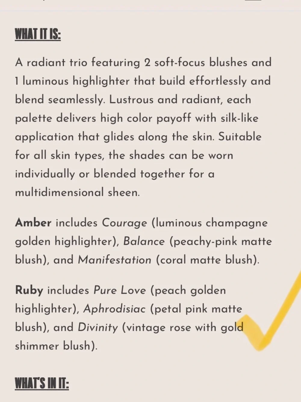 Athr Beauty Trio Cheek Highlight Palette - Ruby